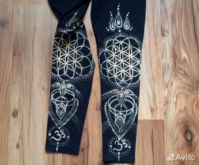 Лосины штаны, футболка для занятий йогой