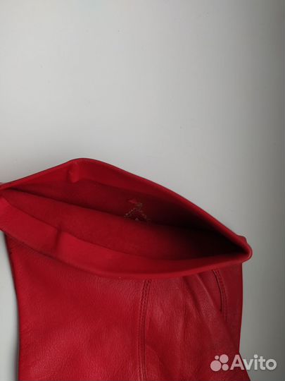 Перчатки женские кожаные