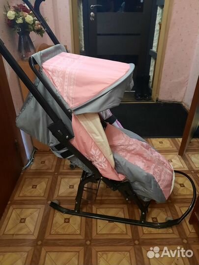 Детские санки коляска