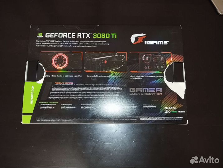Видеокарта colorful RTX 3080ti 12G