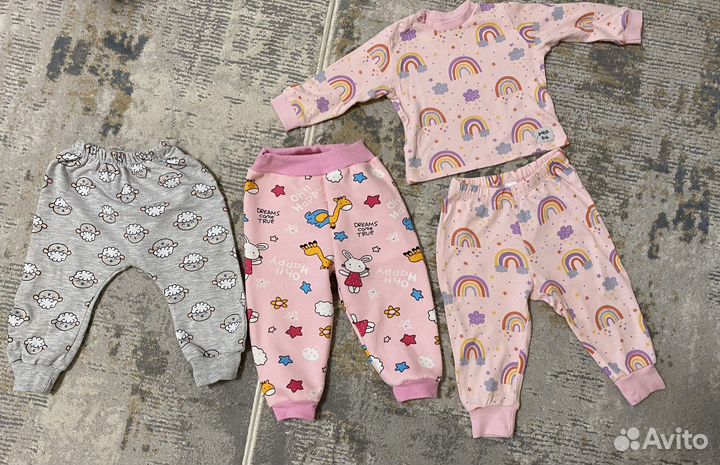 Вещи (пакетом) на девочку 68-74