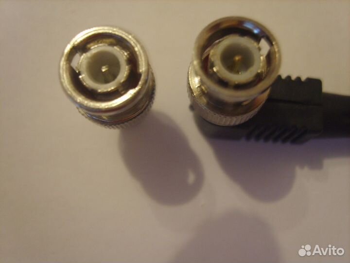 Штекер bnc -RCA гнездо, 2 шт.Новые,цена за 2 шт