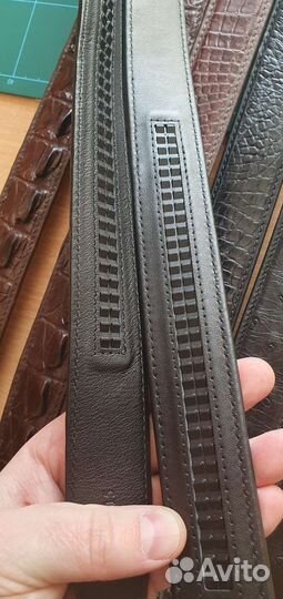 Ременные заготовки из кожи крокодила