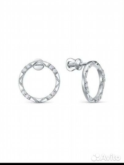 Серебряные серьги в ассортименте