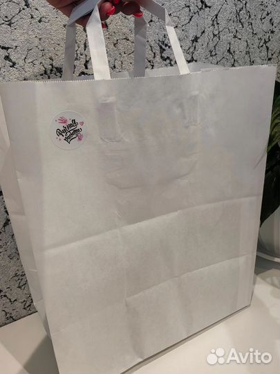 Вязаная сумка ручной работы из эко-кожи