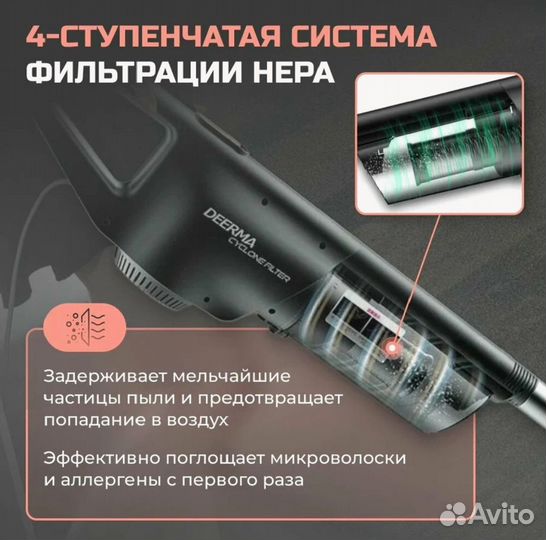 Новый вертикальный пылесос Deerma DX600