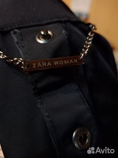 Зимнее пальто двойное zara c подкладом