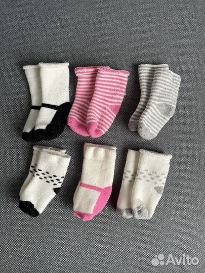 Носки 19 пар б/у для малышей Next,Carters,H&M
