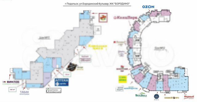 Торговое помещение 59,8 м²