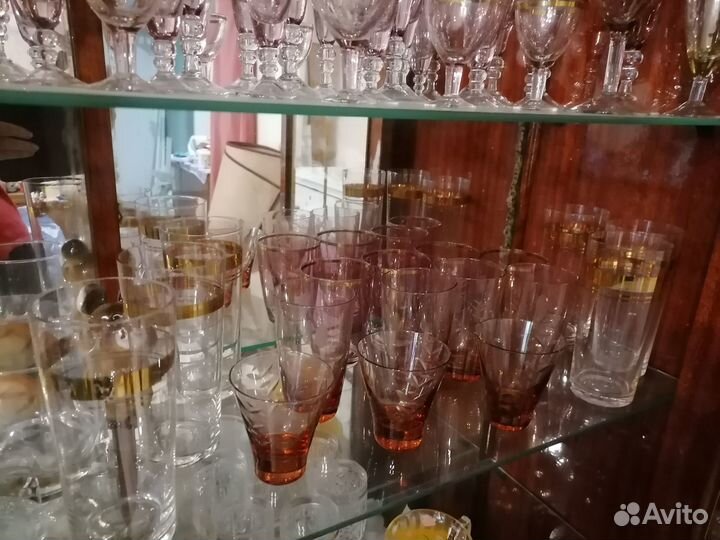 Бокалы фужеры рюмки