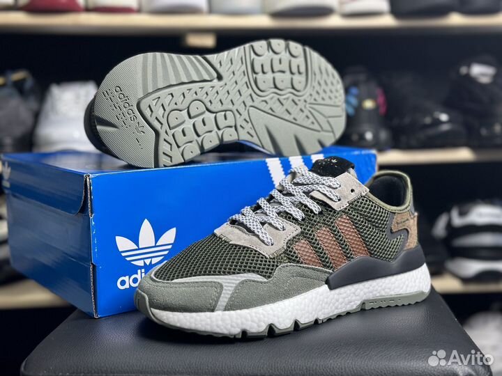 Кроссовки Adidas nite jogger хаки 41-45