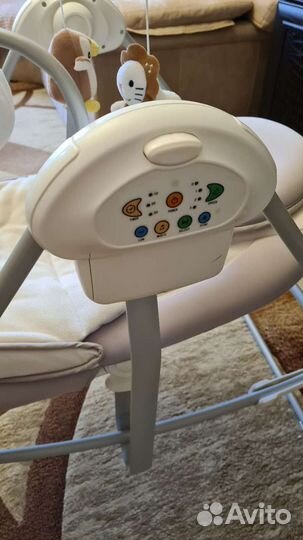 Детские электронные качели шезлонг