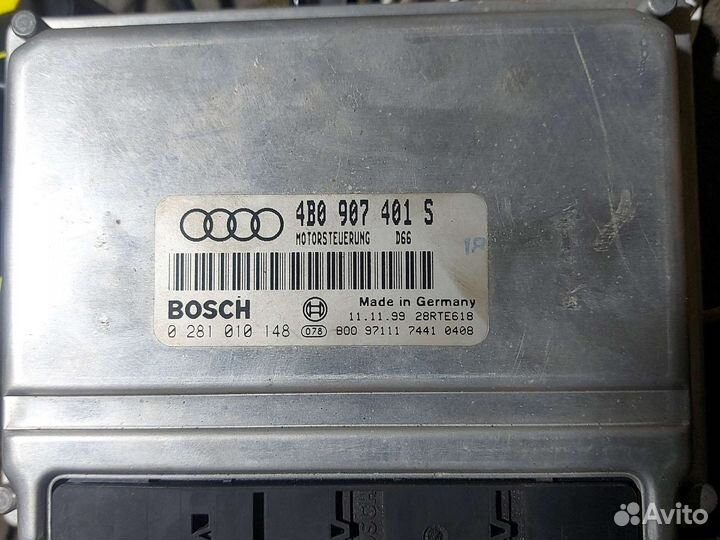 Блок управления двигателем ауди а6 afb 4B0907401S