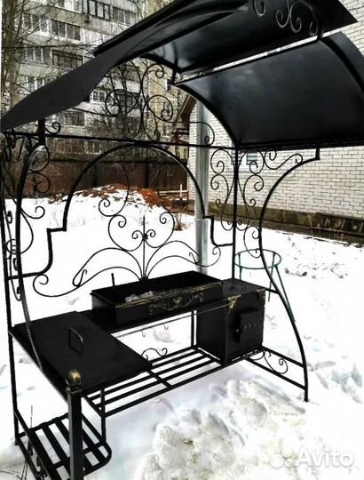 Мангал С печкой под казан