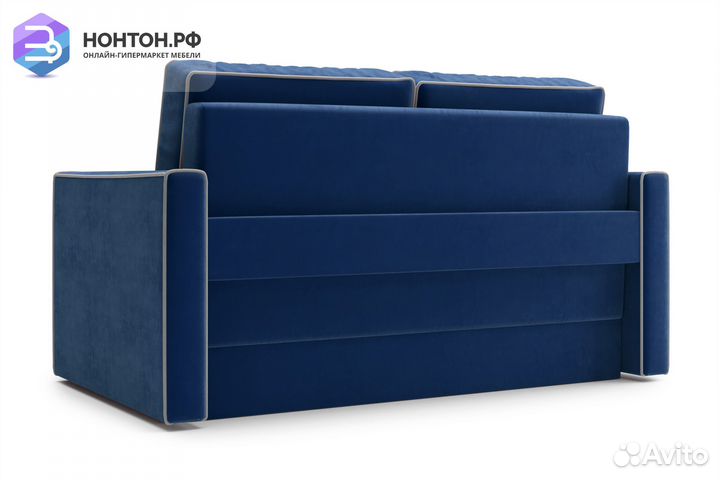 Диван еврокнижка Леон темно-синий