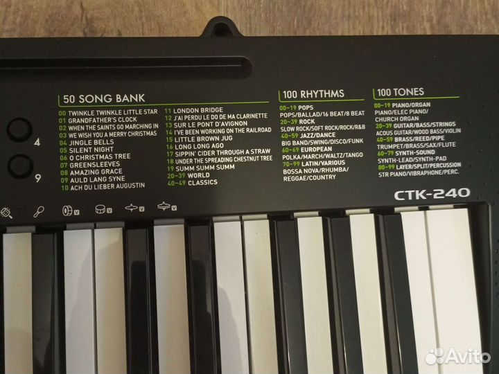 Синтезатор casio CTK-240