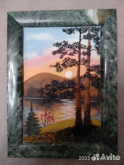 Две картины из натурального камня