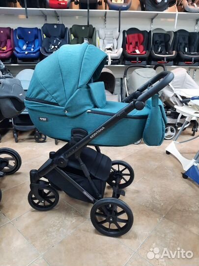 Коляска 2в1 (Riko Basic) montana изумруд