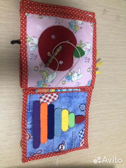 Книга развивающая из фетра из 5стр