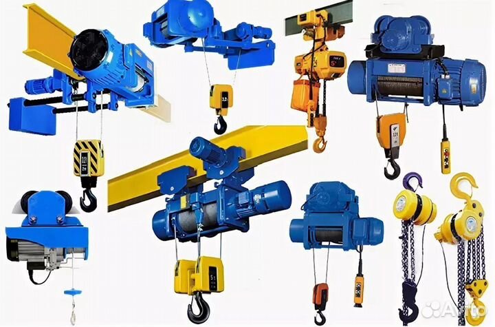 Тельферы канатные и цепные