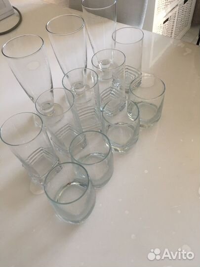 Стаканы разные