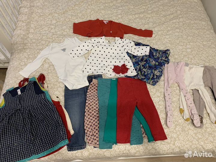 Одежда пакетом для девочки 80-86
