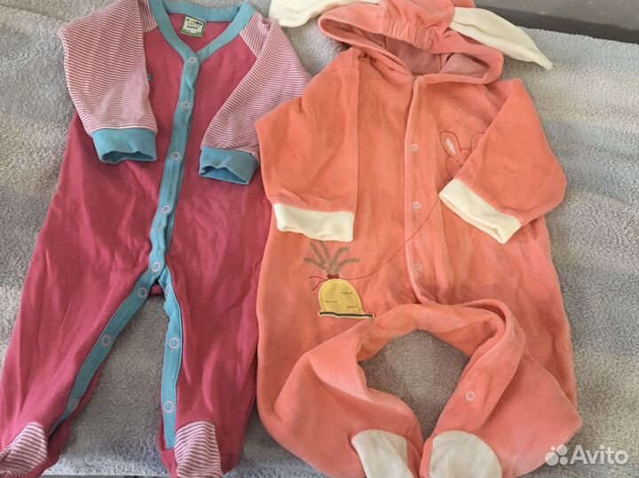 Вещи от 3 до 9 м для девочки в хорошем состоянии