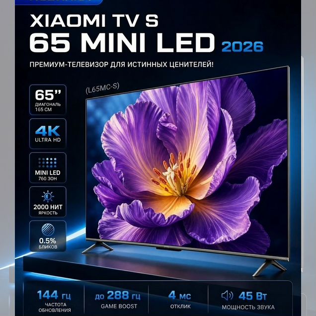 Телевизор Xiaomi 65 2026 (Китай / CN )
