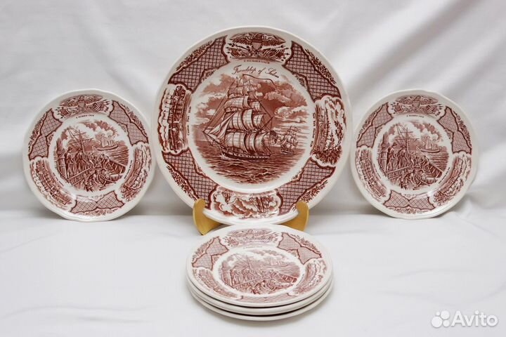 Фарфоровые тарелки Alfred Meakin, Англия