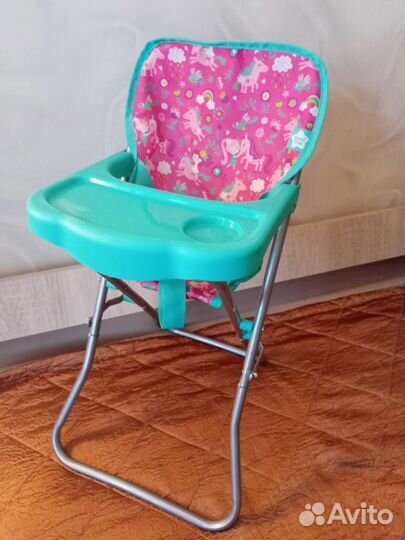 Стульчик для кормления кукольный