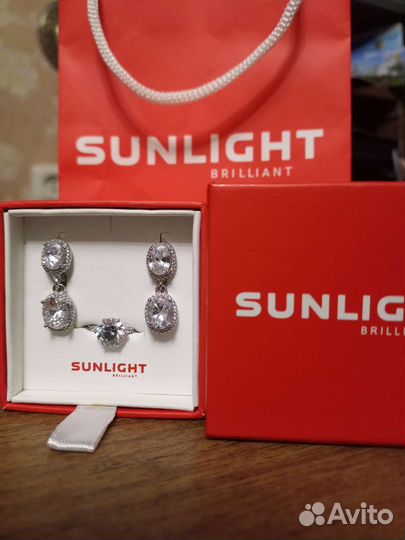Серебряный комплект sunlight