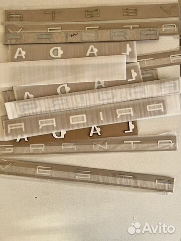 Надпись в стиле порше, Номерные наклейки 80