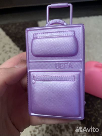 Сумка и чемодан для барби