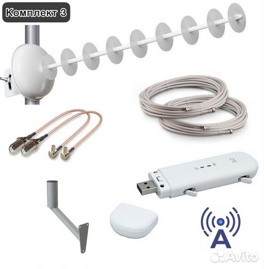 Безлимитный 4G/комплект усиления интернета на дачу