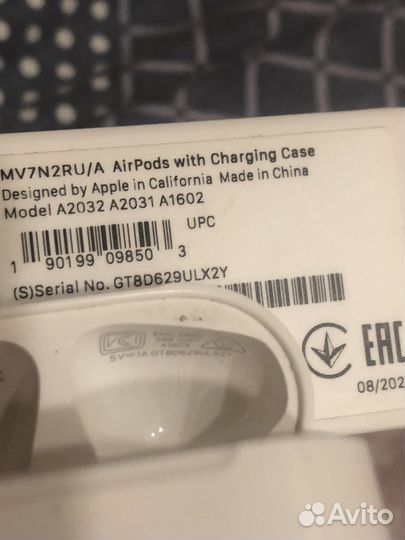 AirPods 2 оригинал с родной коробкой