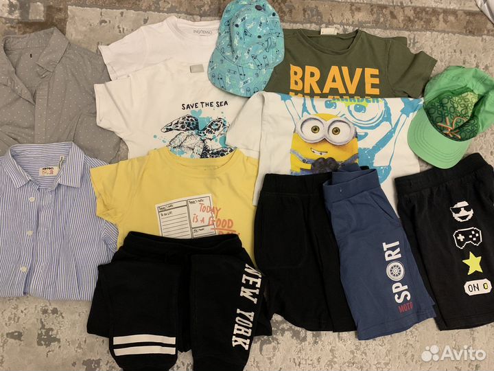 Вещи пакетом на мальчика рост 116 122