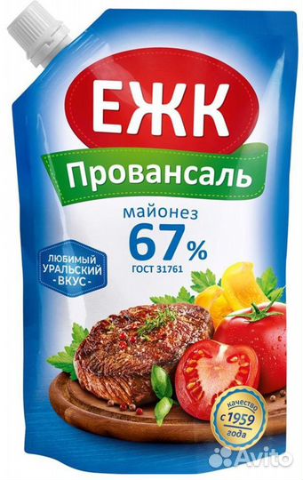 Майонез Провансаль Пакет 197г/200мл.- 24шт