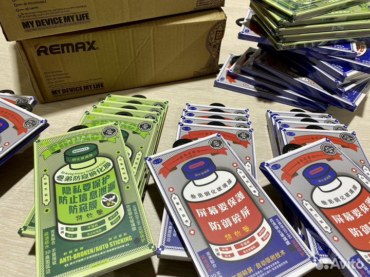 Защитное стекло remax на iPhone 10-15