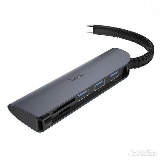 USB Хаб / Разветвитель (Type-C to USB3.0*3+SD+TF)