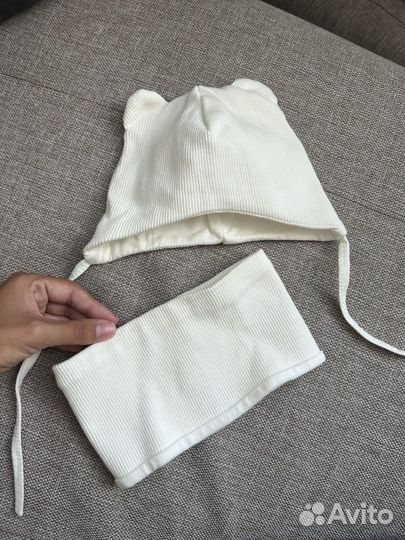 Комплект шапка и снуд