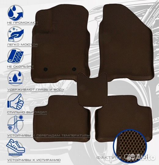 3D коврики ева volkswagen Jetta 6