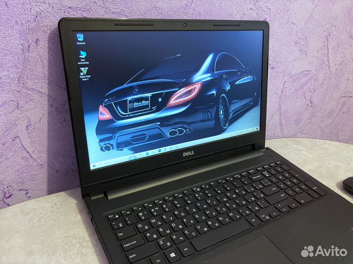 Мощный тонкий ноутбук Dell inspiron 15