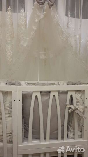 Детская овальная кроватка