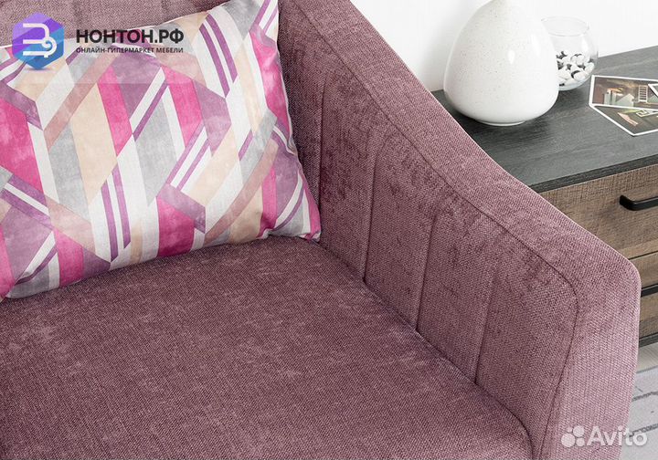 Кресло Наоми светло-розовое / розовое