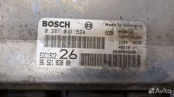 Блок управления двигателем Citroen C5, 2004