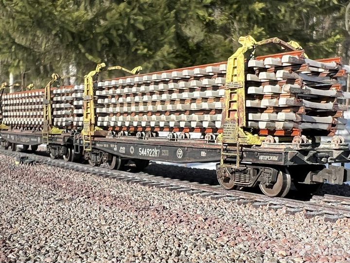 Платформа рельсовоз усо. Масштаб H0 1/87