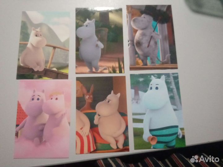 Наклейки и тату с муми-троллями