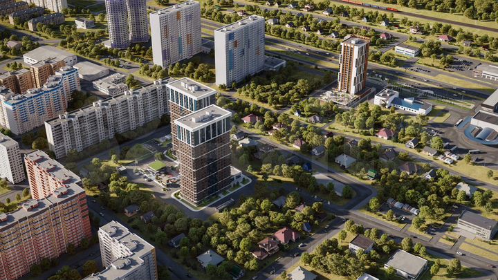 2-к. квартира, 75,3 м², 3/25 эт.