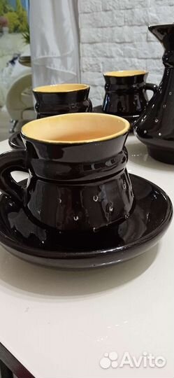 Чайно - кофейный сервиз на 6 персон, керамика СССР