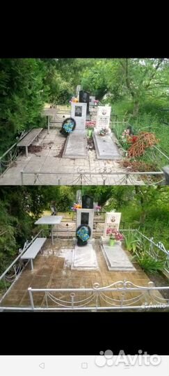 Уборка могил, покраска оград, благоустройство